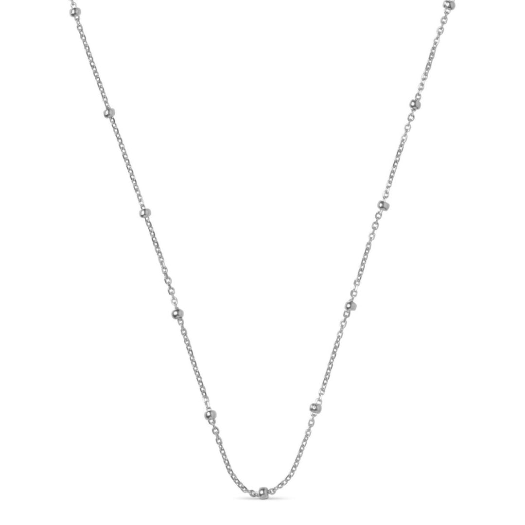 Enamel Copenhagen Beaded Chain Silver Necklace. Item code N141S.