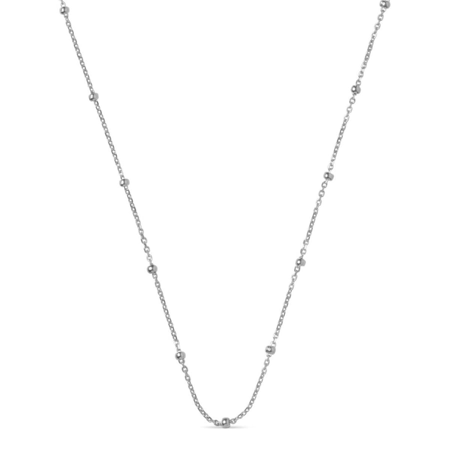 Enamel Copenhagen Beaded Chain Silver Necklace. Item code N141S.