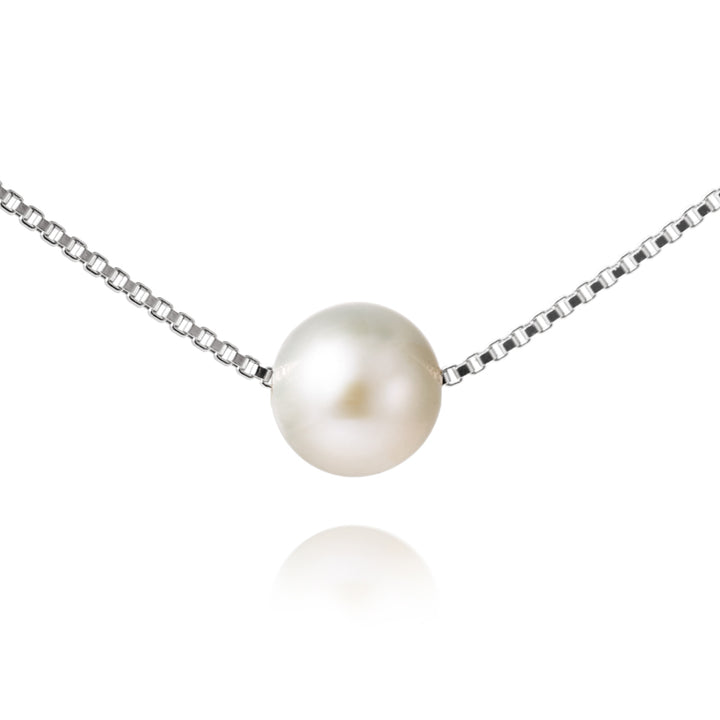 Jersey Pearl Single White Pearl Necklace