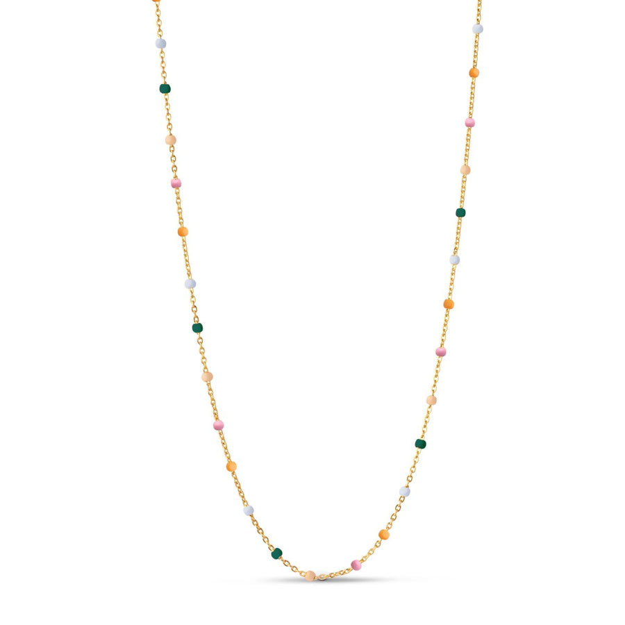 Enamel Copenhagen Lola Dreamy Gold Necklace. Item code N55G_dreamy.