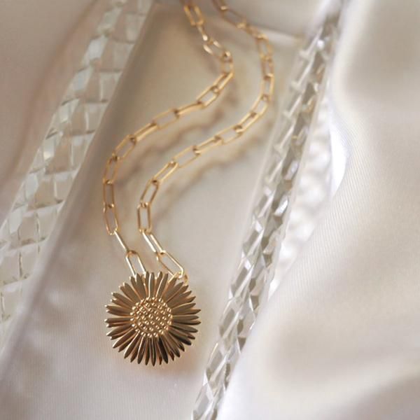 Daisy Michaelmas Daisy Necklace - Gold N6122_GP