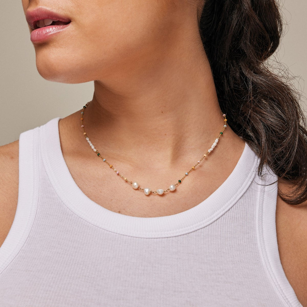 Enamel Copenhagen Lola Perla Necklace. Item code N69G.
