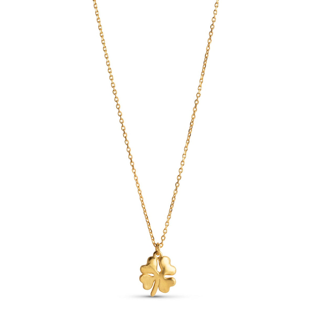 Enamel Copenhagen Organic Clover Gold Necklace
