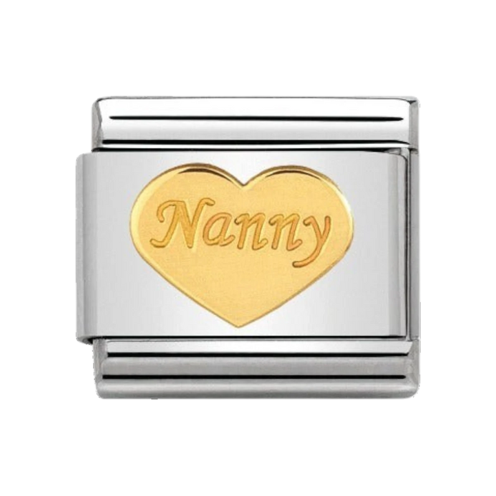 Nomination Classic Nanny Heart Charm - 18k Gold - 030162/35