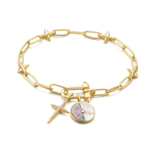 Ania Haie Gold Cross Charm NC048_31G