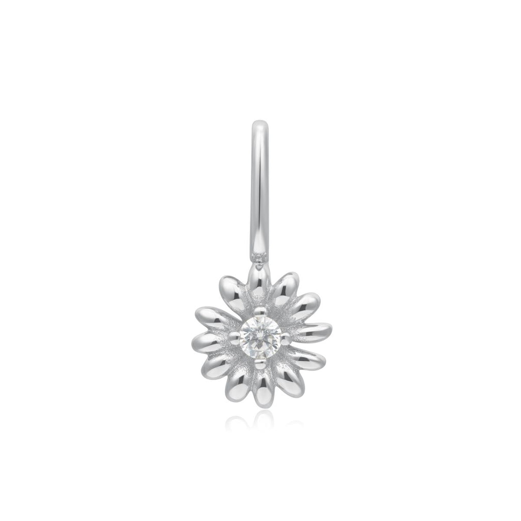 Daisy Silver Charm