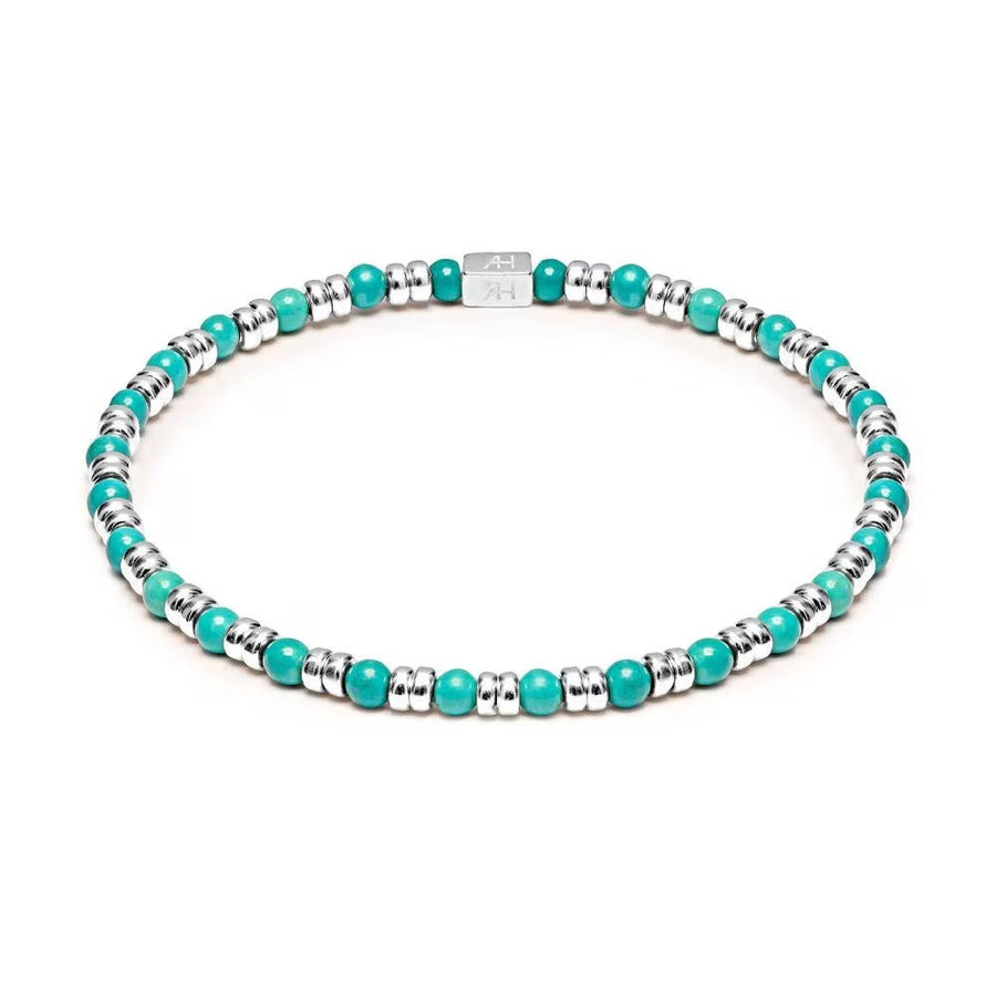 Niche Jewellery Annie Haak Joy stretch bracelet with turquoise howlite beads and 925 sterling silver accents.