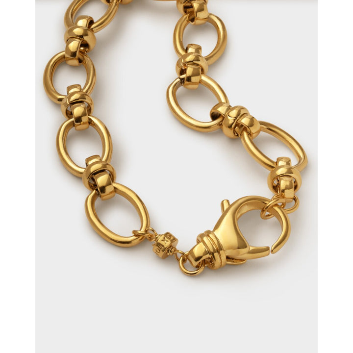 Niche Jewellery Katie Loxton Empire gold-tone waterproof chain bracelet with chunky oval links and lobster clasp