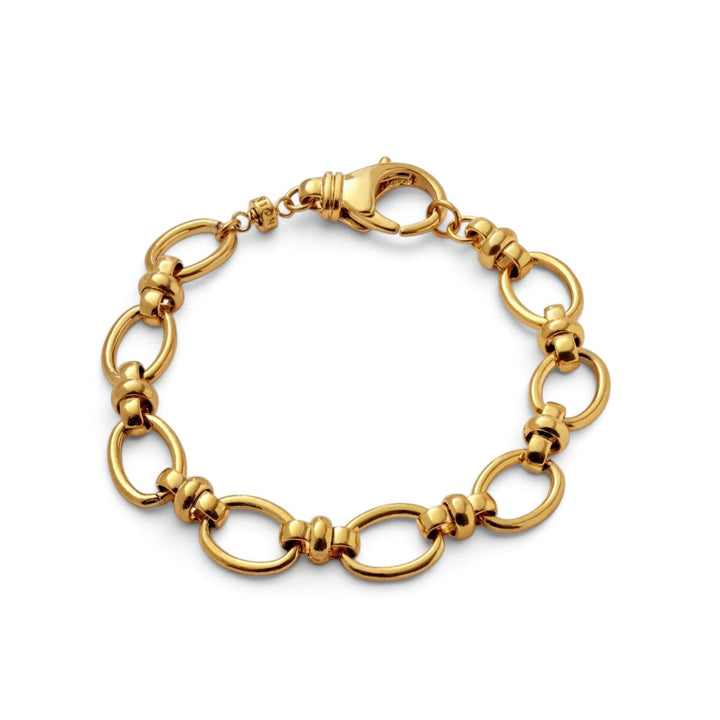 Niche Jewellery Katie Loxton Empire gold-tone waterproof chain bracelet with chunky oval links and lobster clasp.