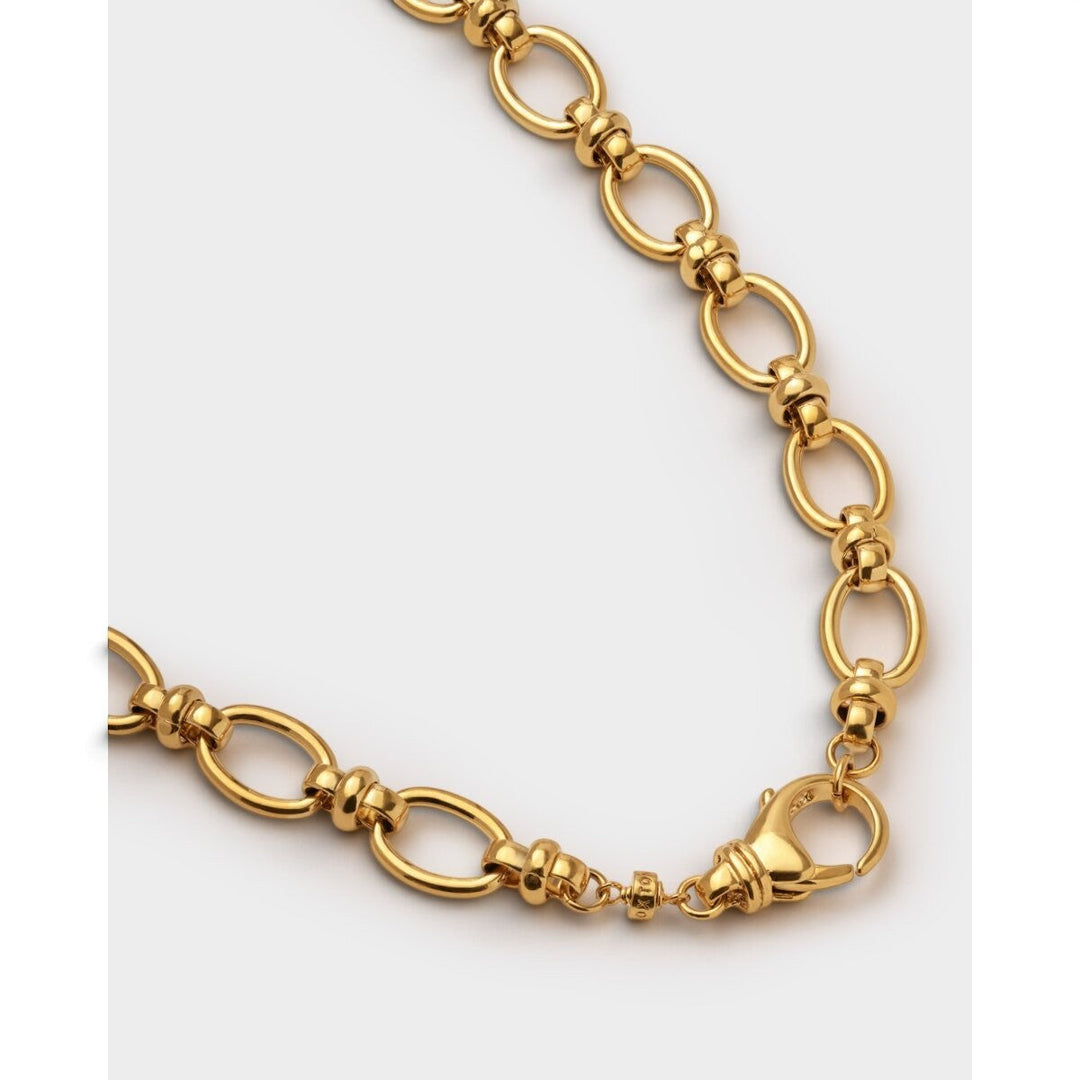 Niche Jewellery Katie Loxton Empire gold-tone waterproof chain necklace with sturdy oval links and lobster clasp.