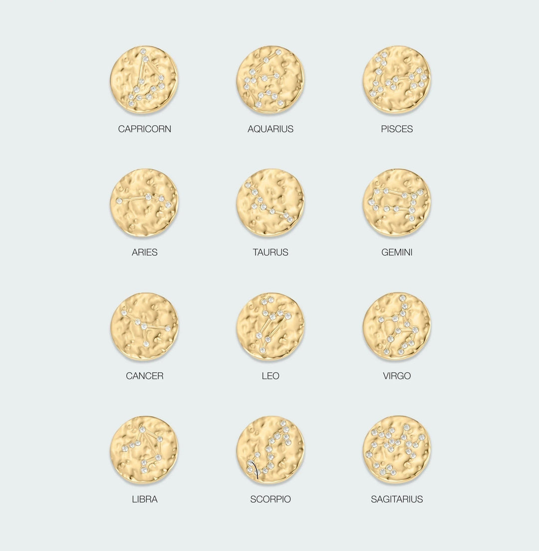 D.Louise Zodiac Talisman Gold Necklaces