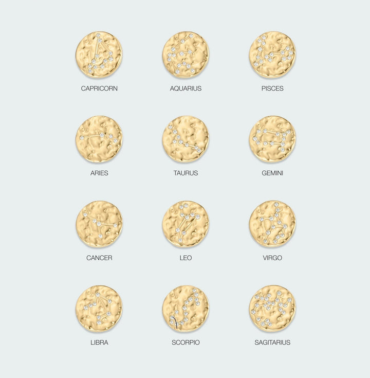 D.Louise Zodiac Talisman Gold Necklaces