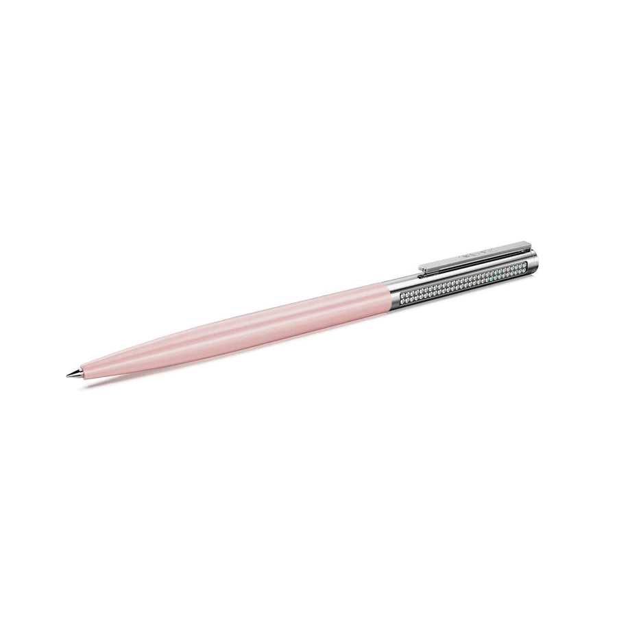 Niche Jewellery Swarovski Matrix ballpoint pen in pink lacquer with chrome plating and crystal accents