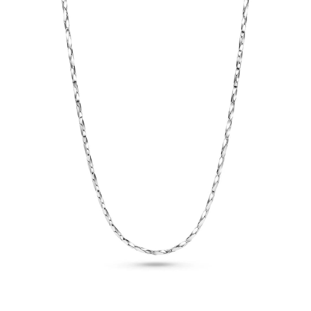 Niche Jewellery Sif Jakobs Savona sterling silver chain necklace with a polished, minimalist link design.