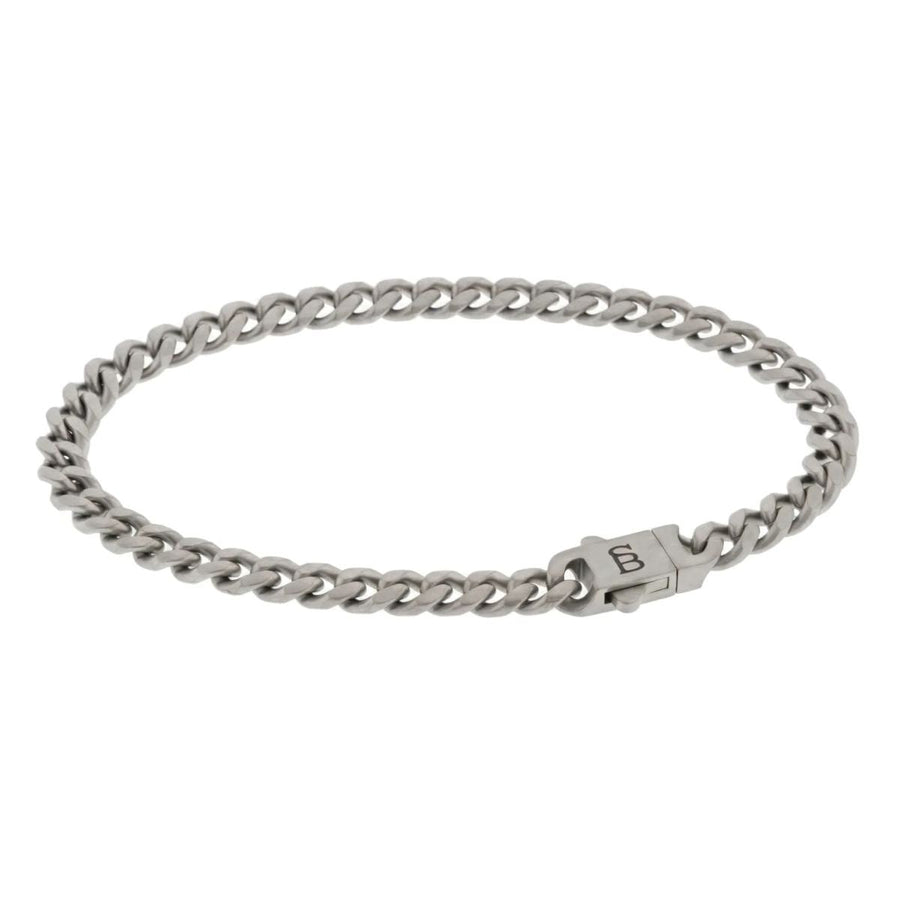 Niche Jewellery Steel & Barnett stainless steel link chain bracelet with a branded clasp