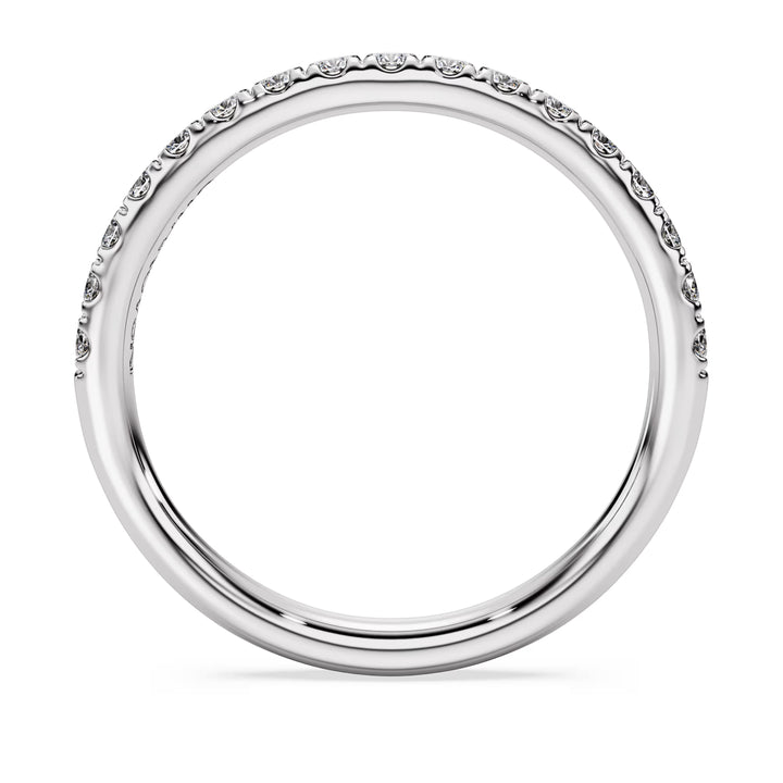 Niche Jewellery Swarovski eternity band with 0.43ct round lab-grown diamonds set in polished sterling silver.