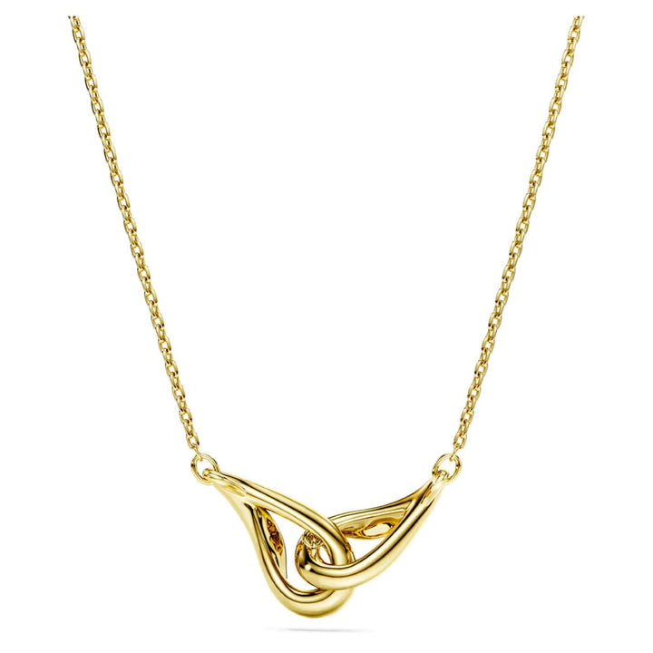 Niche Jewellery Swarovski Classica interlocking pendant necklace in 18K gold-plated sterling silver