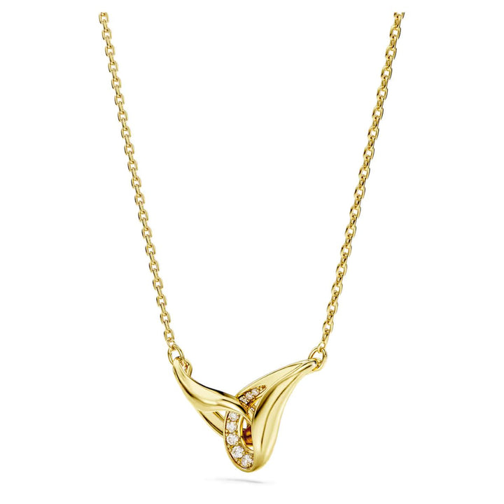 Niche Jewellery Swarovski Classica pendant featuring interlocking gold-finished sterling silver links with pavé stones.