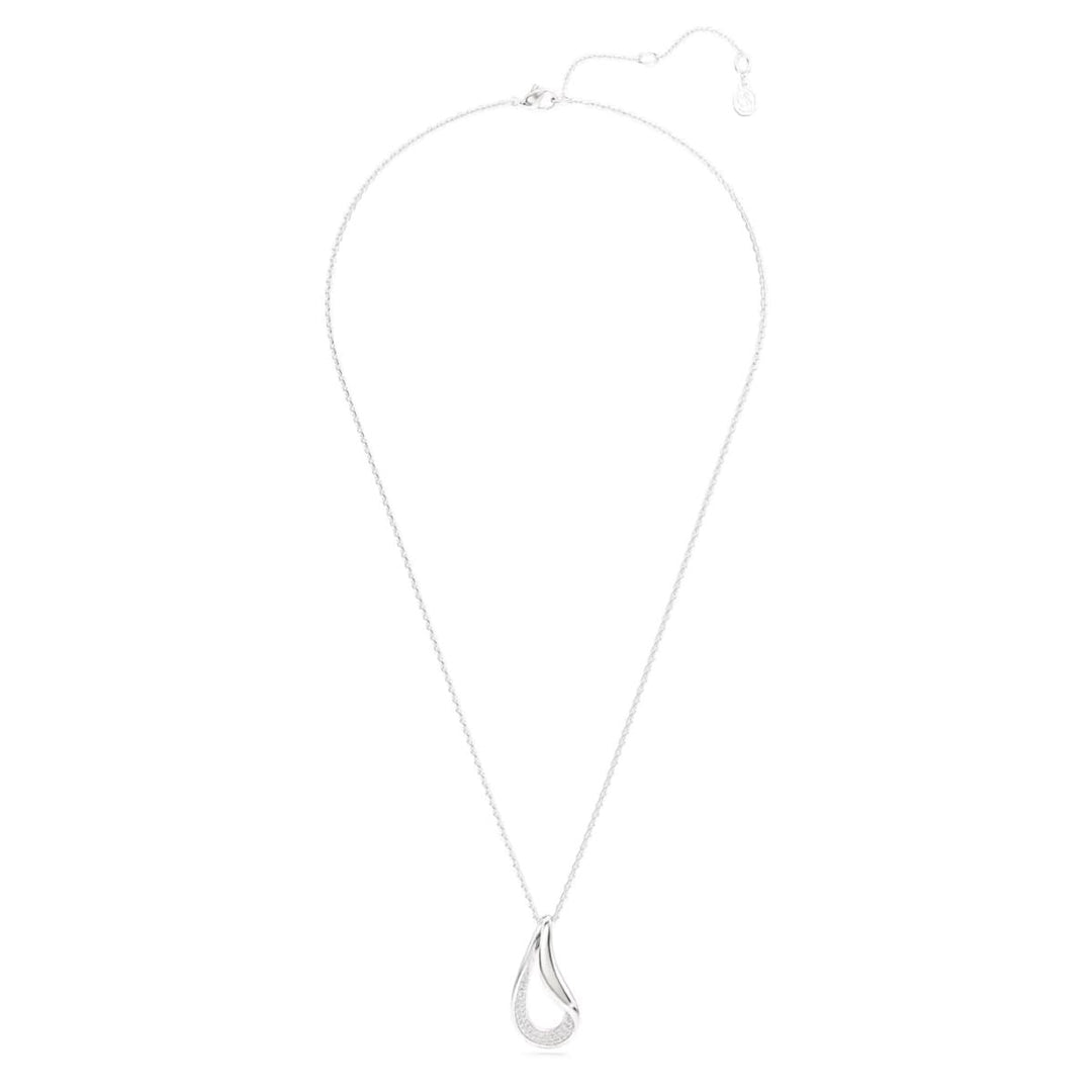 Niche Jewellery Swarovski Classica sterling silver pendant necklace with a round cut zirconia stone