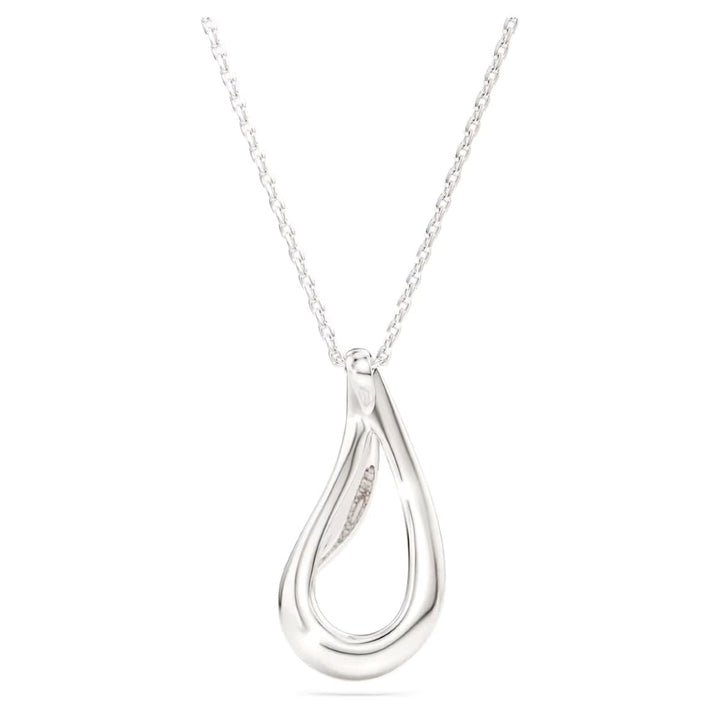 Niche Jewellery Swarovski Classica sterling silver pendant with a fluid, calla lily-inspired teardrop design.