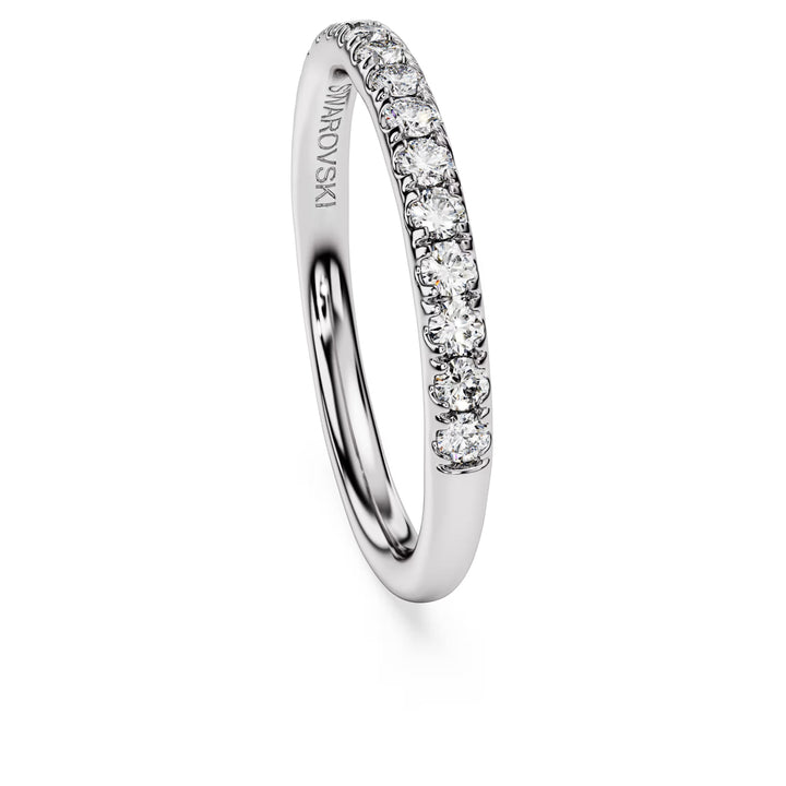 Niche Jewellery Swarovski sterling silver eternity band ring featuring 0.43 ct round lab-grown diamonds.