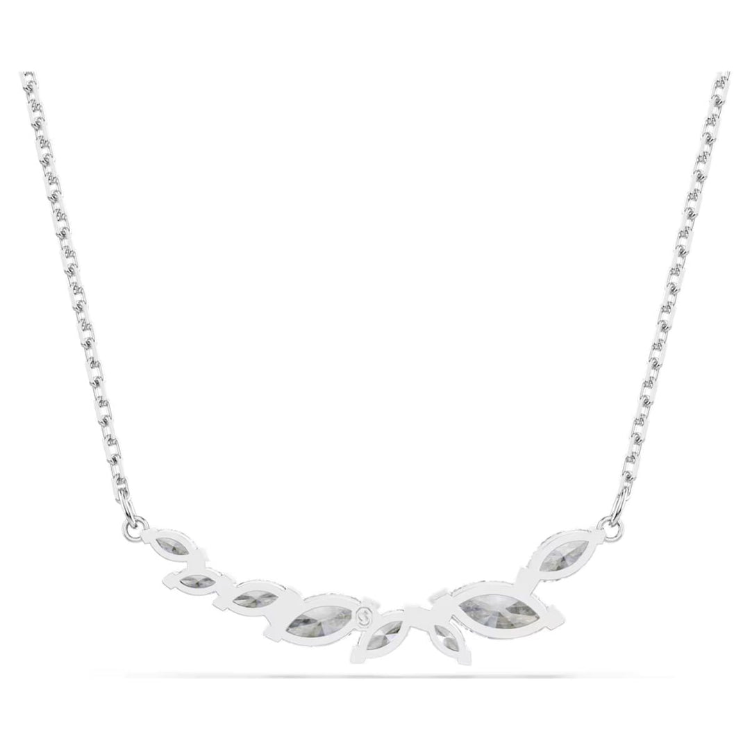 Niche Jewellery Swarovski Mesmera necklace featuring marquise-cut clear crystals in a rhodium-plated setting.