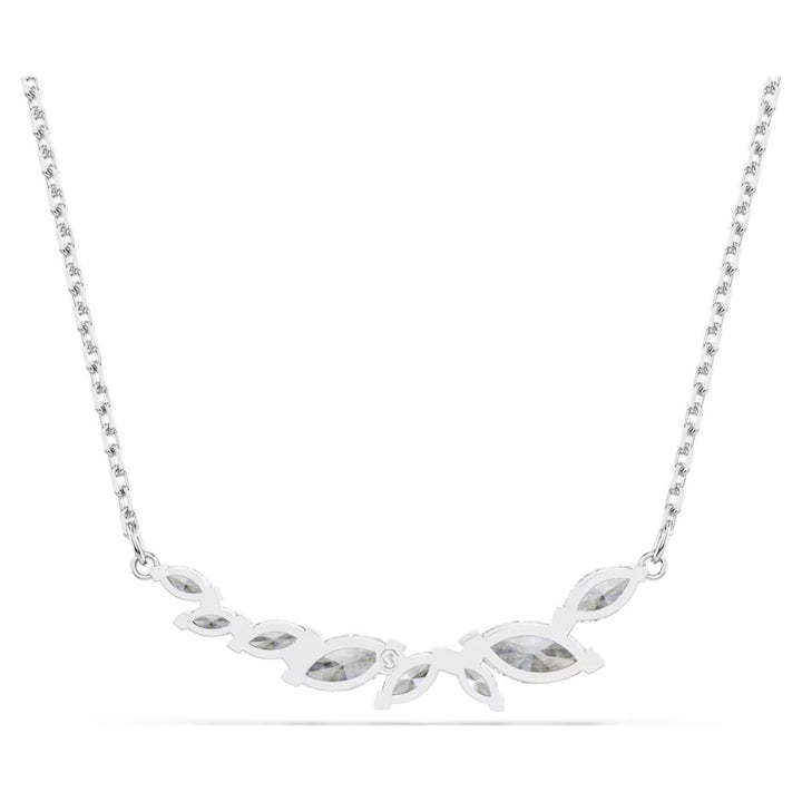 Niche Jewellery Swarovski Mesmera necklace featuring marquise-cut clear crystals in a rhodium-plated setting.