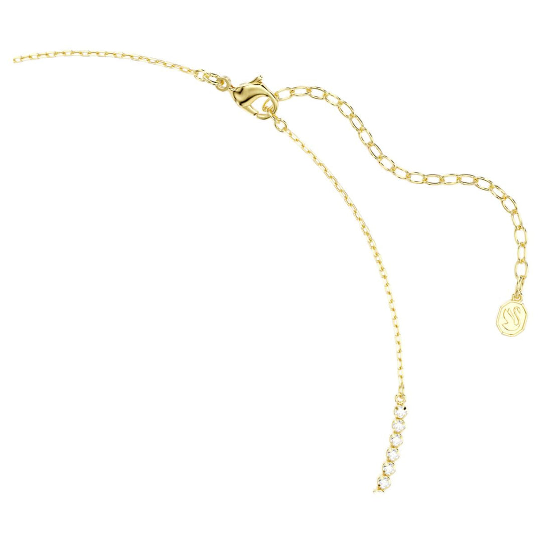 Niche Jewellery Swarovski Mesmera necklace clasp and extender chain with gold finish and small zirconia stones