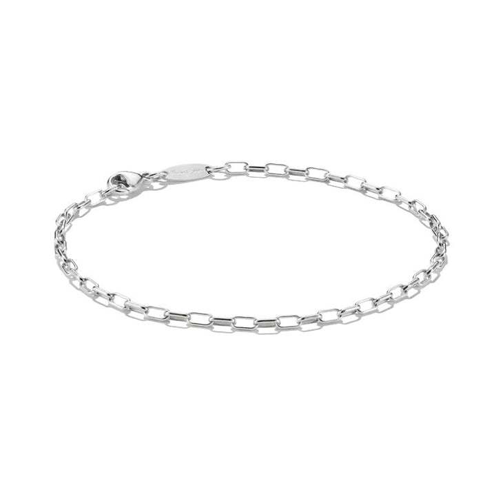 Niche Jewellery Thomas Sabo silver paperclip charm bracelet with oval links and lobster clasp.
