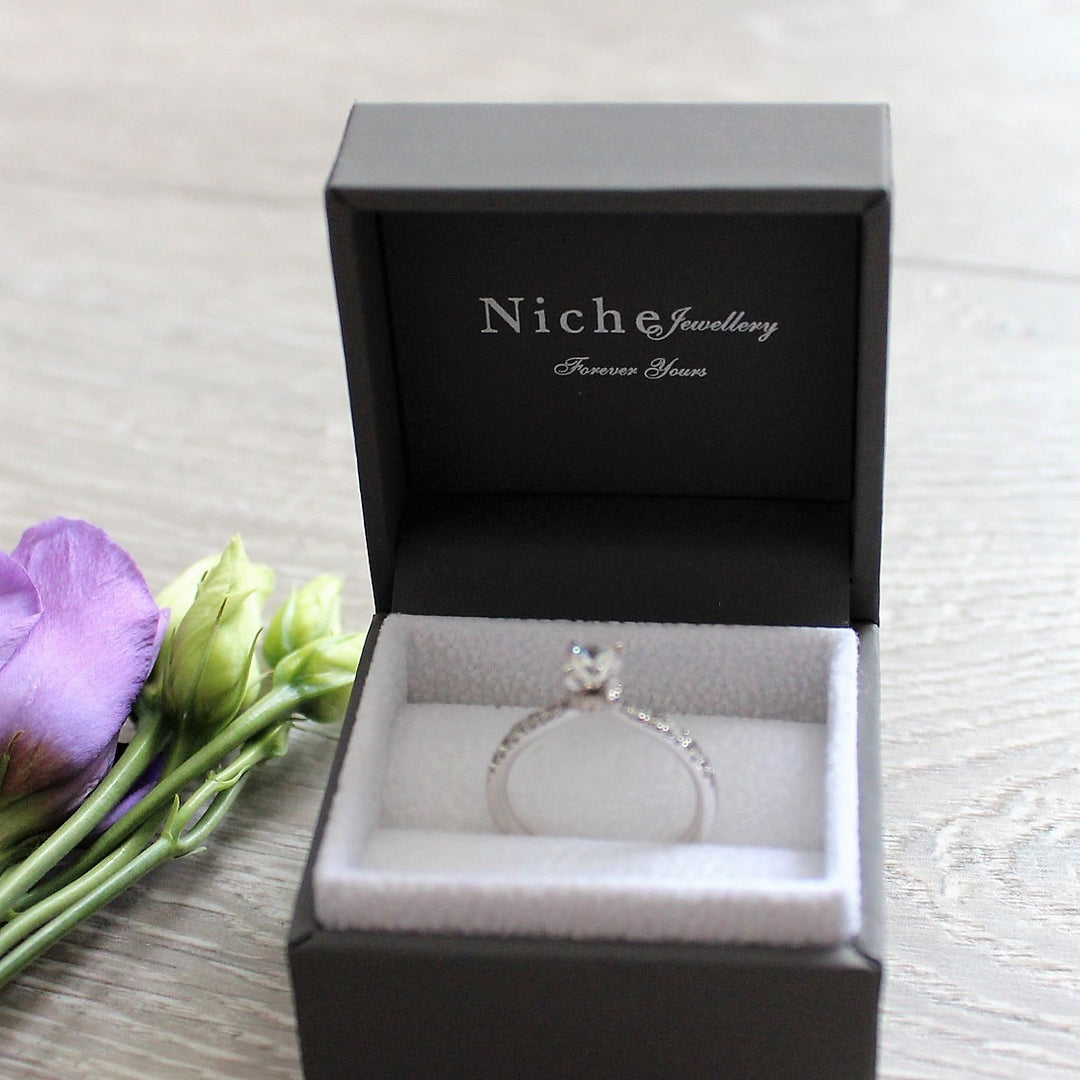 Half Eternity Ring - Round Brilliant Channel Set Platinum