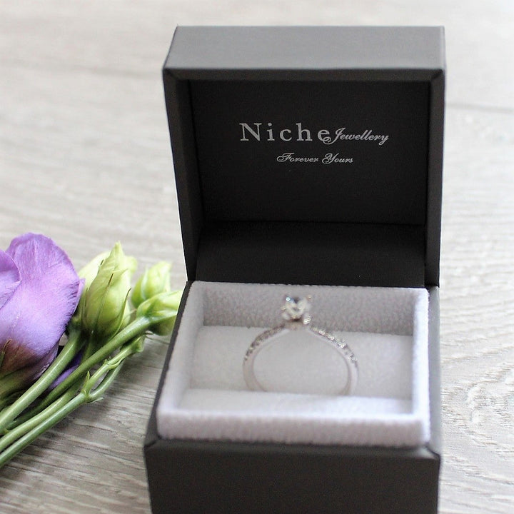 Brilliant Cut Solitaire Engagement Ring in Platinum - 0.31ct