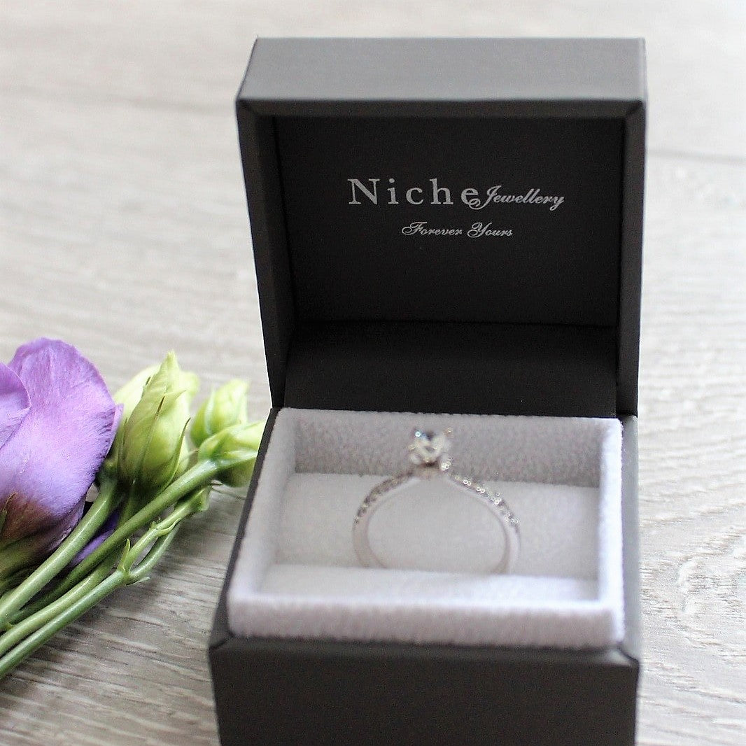 Brilliant Cut Solitaire Engagement Ring in Platinum - 0.32ct