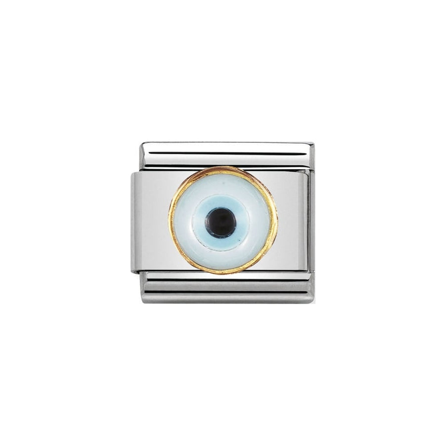 Nomination Classic Stainless Steel and Gold Greek Eye Charm 030506_18