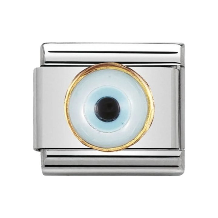 Nomination Classic Stainless Steel and Gold Greek Eye Charm 030506_18