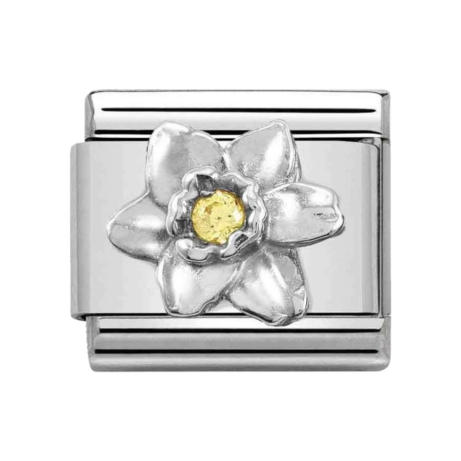 NOMINATION Composable Link Silver Daffodil Yellow CZ 330311_14