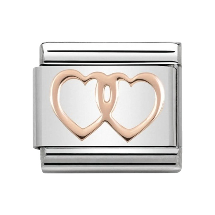 Nomination Classic Symbols Stainless Steel and 9k Gold Double Hearts 430104_08