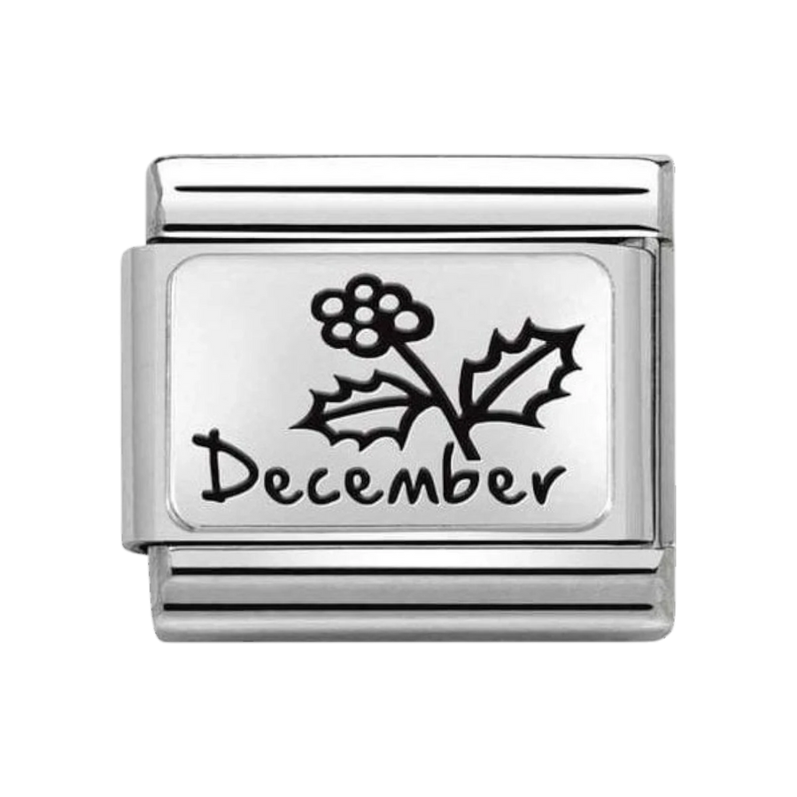 Nomination Classic Silver Holly December Flower Charm 330112_24