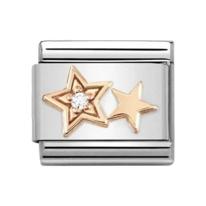 Nomination Classic Rose Double Star Charm