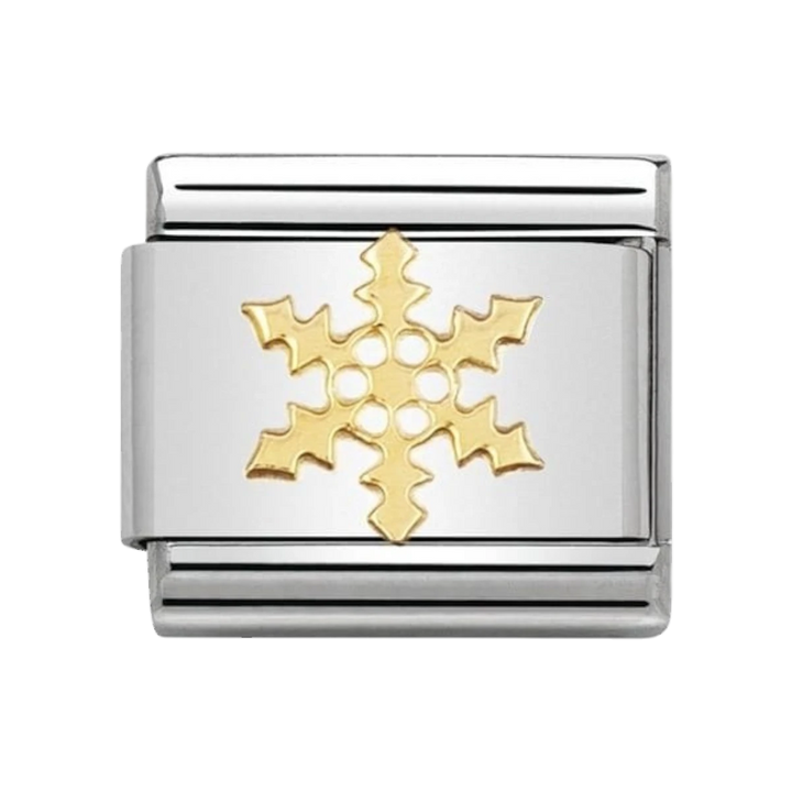 Nomination Classic Composable 18k Gold Snowflake Charm