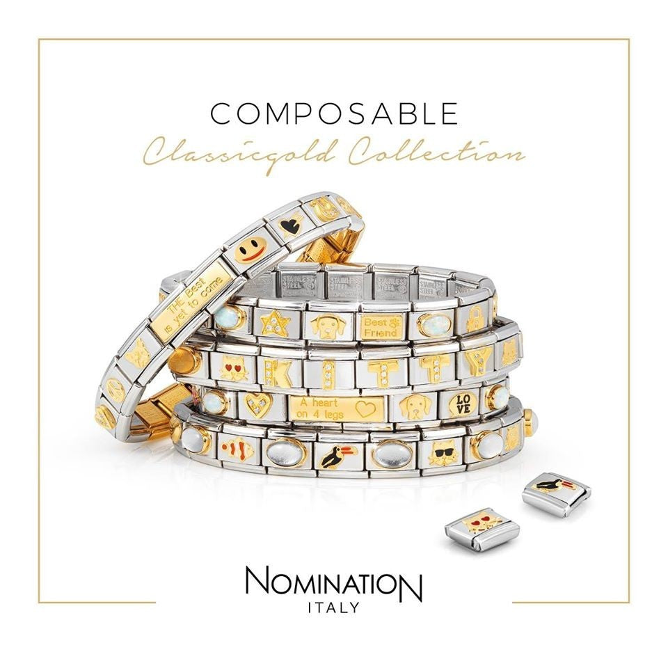 Nomination Classic Mum Heart Charm - 18k Gold - 030162/38