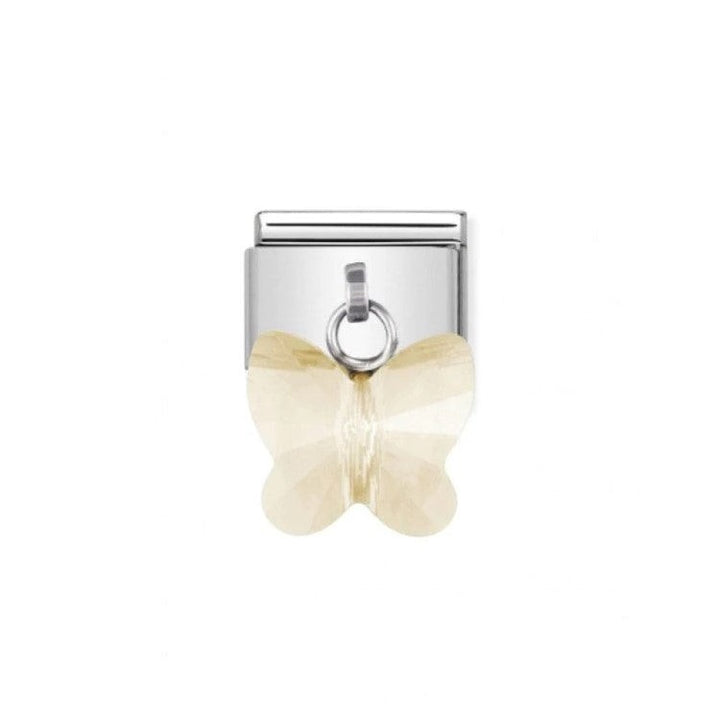 Nomination Classic Crystal Butterflies Charm - Champagne - 030604_21