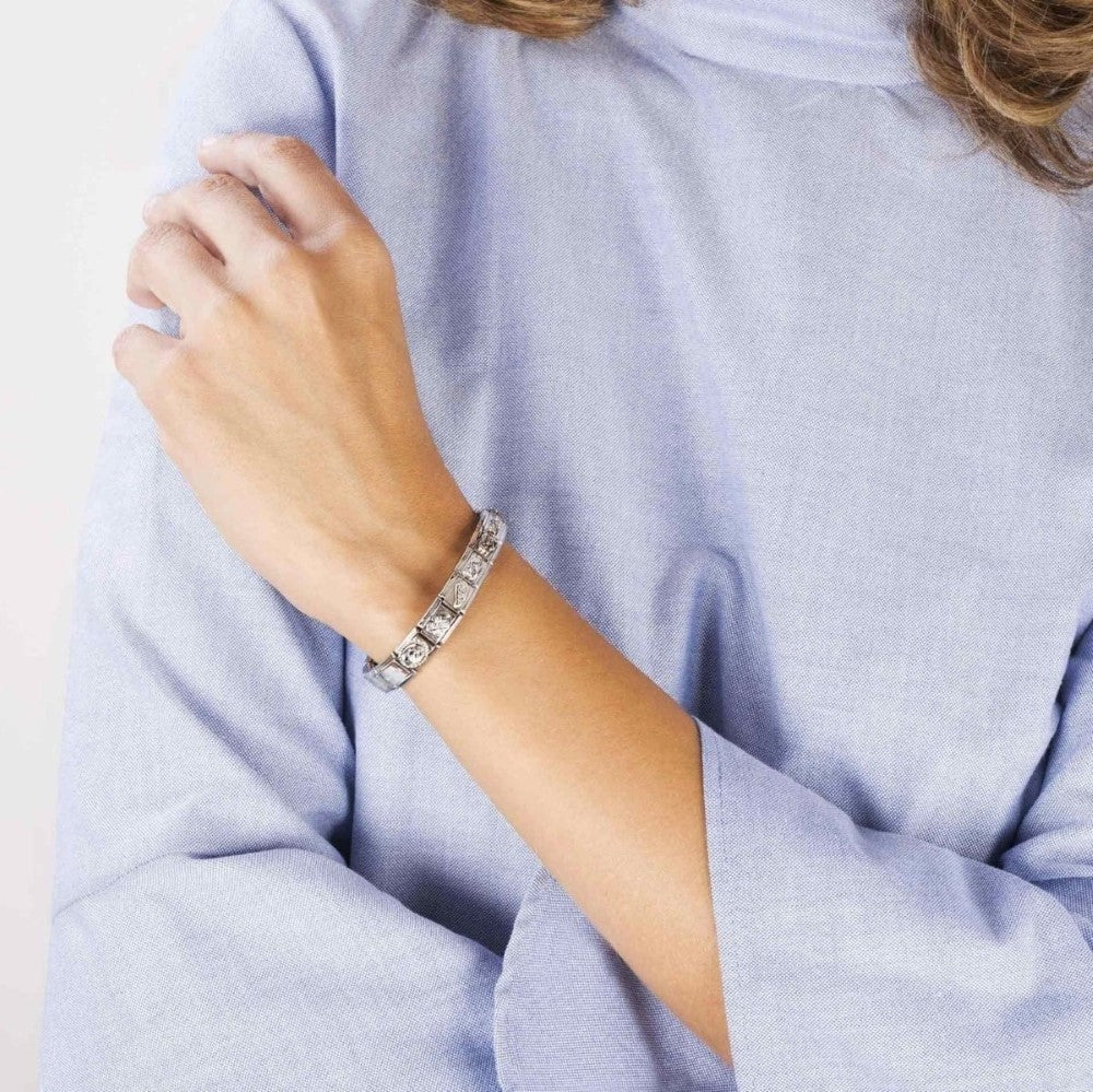 Nomination Silver Mother of Pearl White Bow Charm