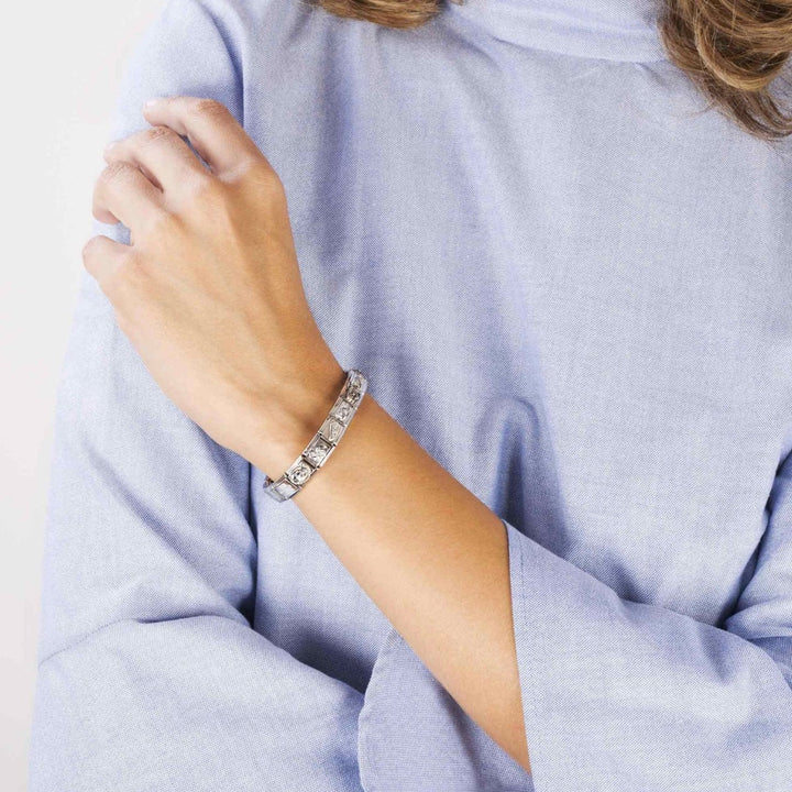 NOMINATION COMPOSABLE Classic FUN in stainless steel with 18k gold Raised star 030110_12