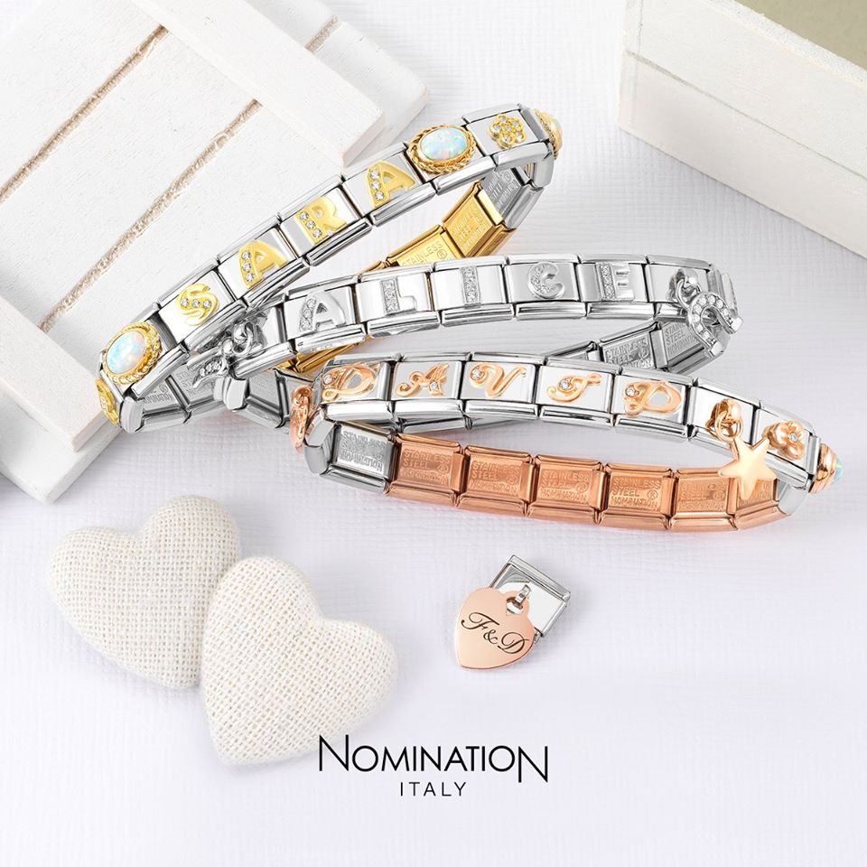 Nomination Rose Gold and Zirconia Classic Letter Charm - C