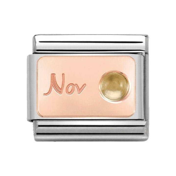 Nomination Rose Gold November Charm 430508/11