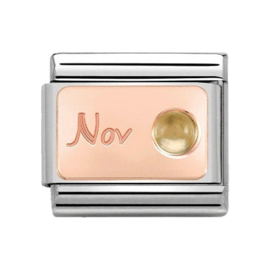 Nomination Rose Gold November Charm 430508/11
