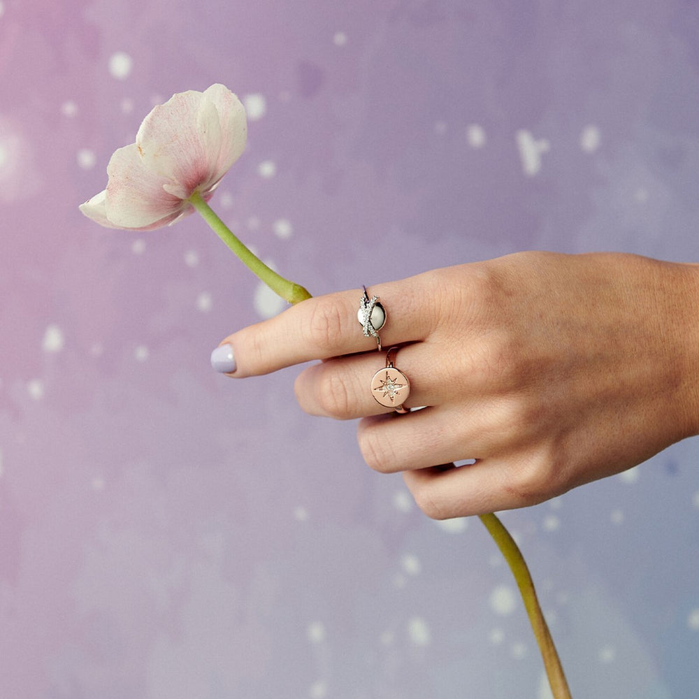 Olivia Burton Planet Silver Ring OBJ16CLR21