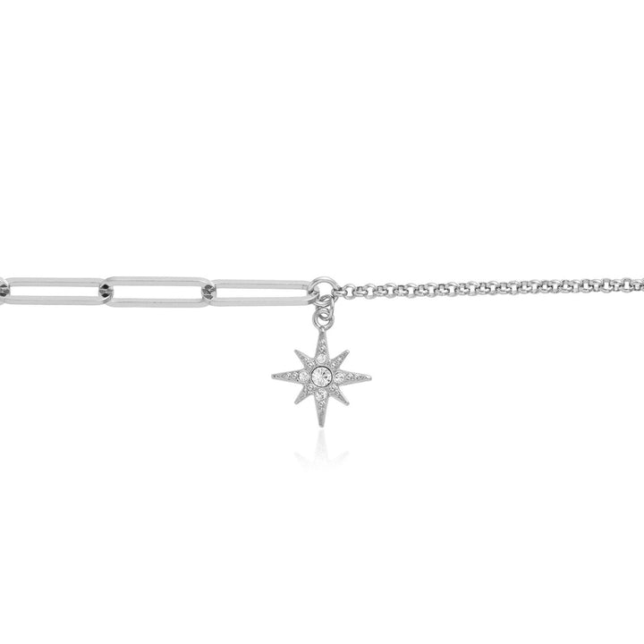 Olivia Burton Celestial North Star Mismatch Bracelet Silver OBJCLB48