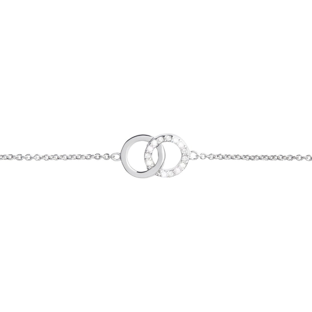 Olivia Burton Bejewelled Classics Interlink Chain Bracelet Silver OBJCOB09