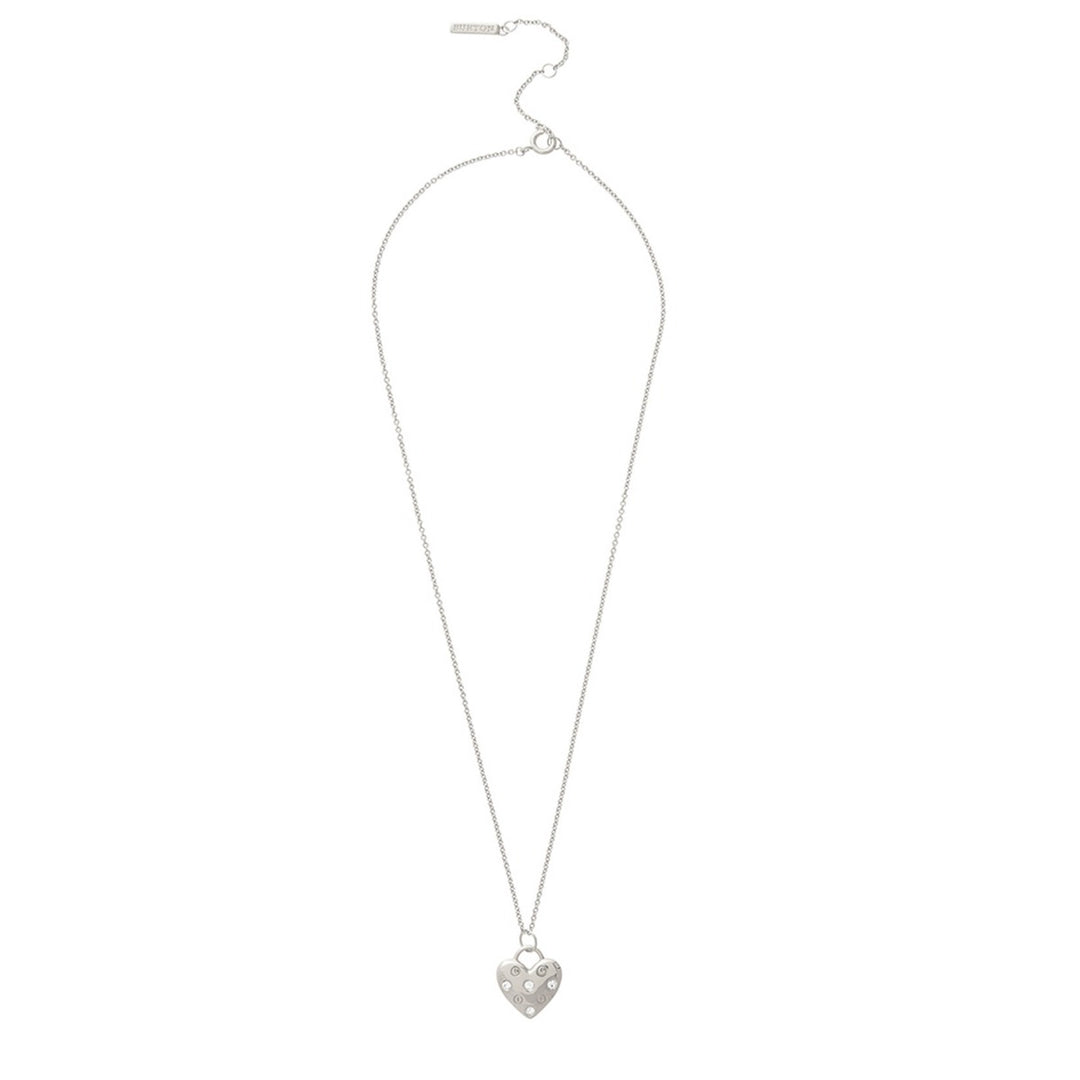 Olivia Burton Classic Heart Silver Necklace OBJSAN01